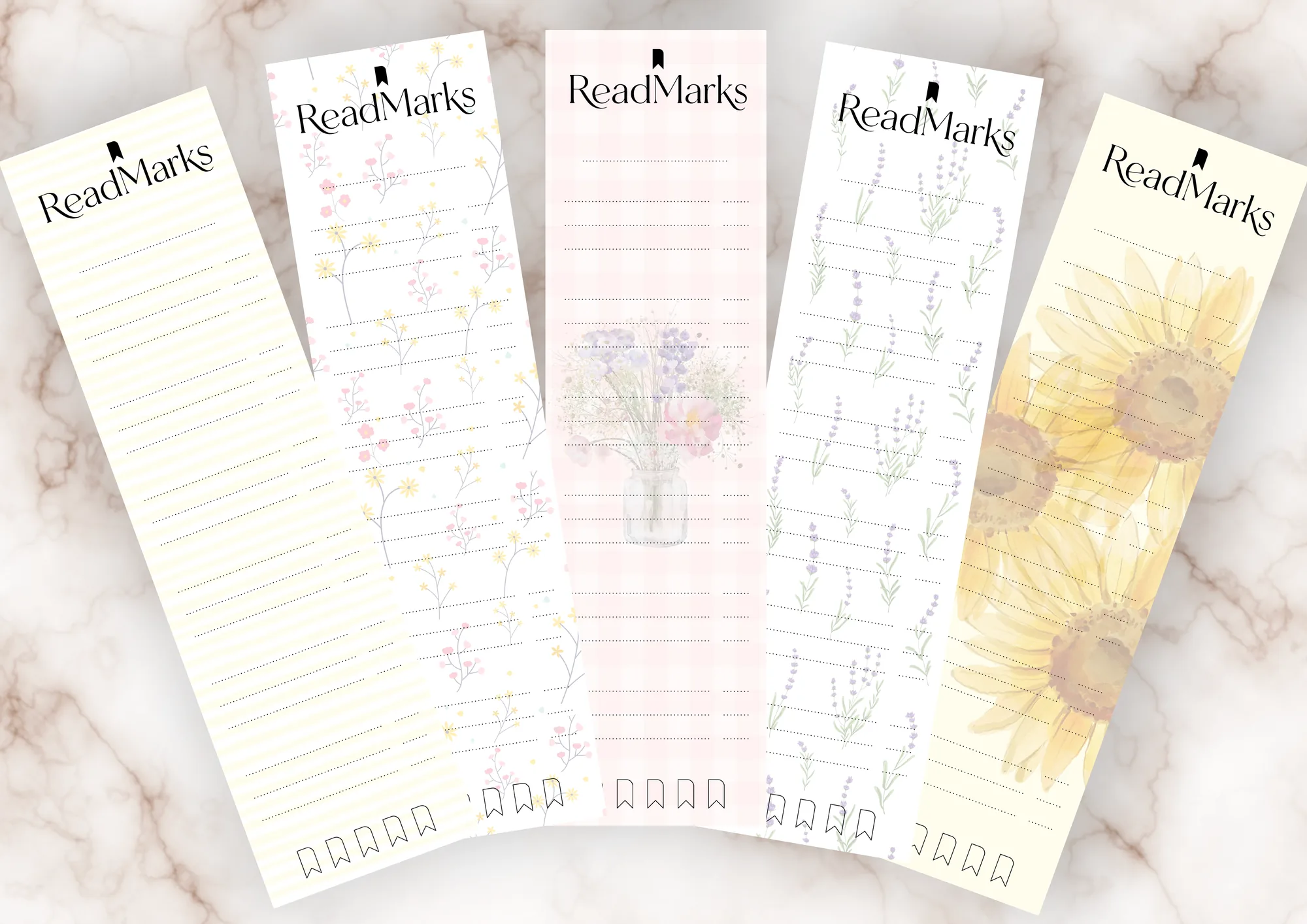 De invulbare achterkant van de collectie In Bloom
